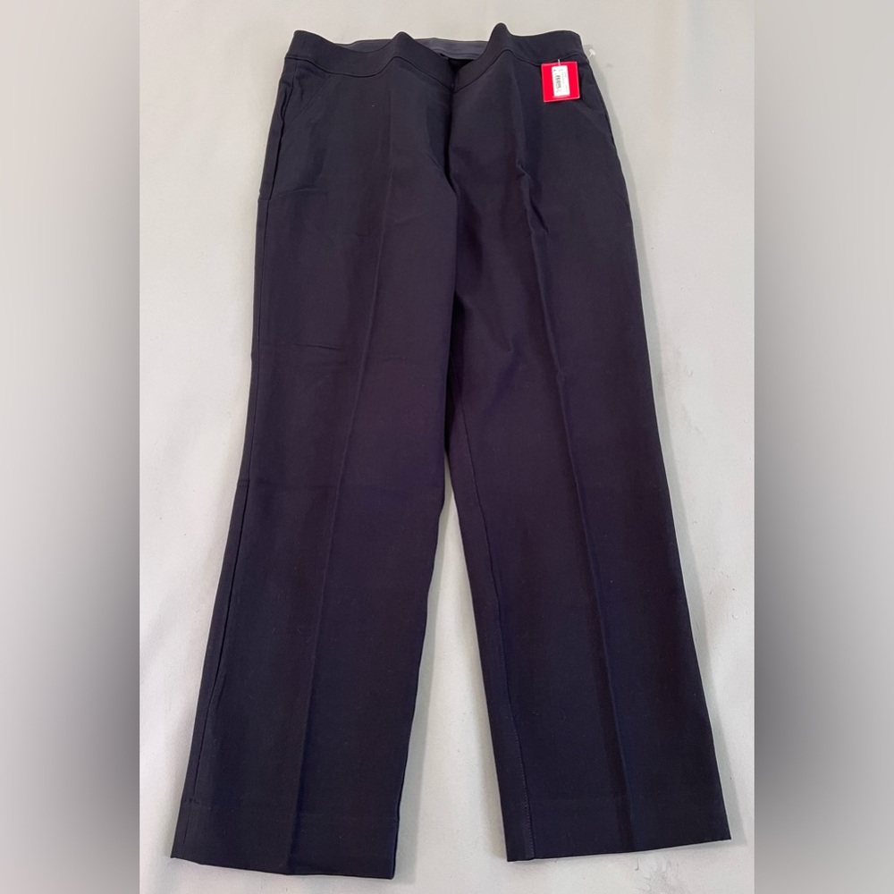 Spanx Pants Women's Sz Large Polished Ankle Slim Navy New With Tags Stretch - Picture 4 of 15